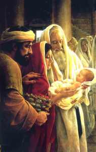 Jesus presentation in the temple